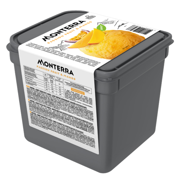 «MONTERRA» десерт взбитый с маракуйя и кусочками манго